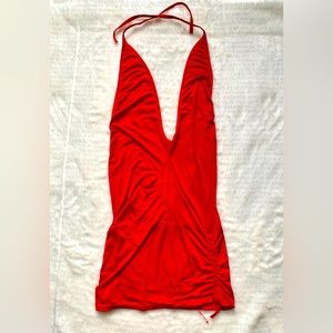 Red Tight Fitting Top